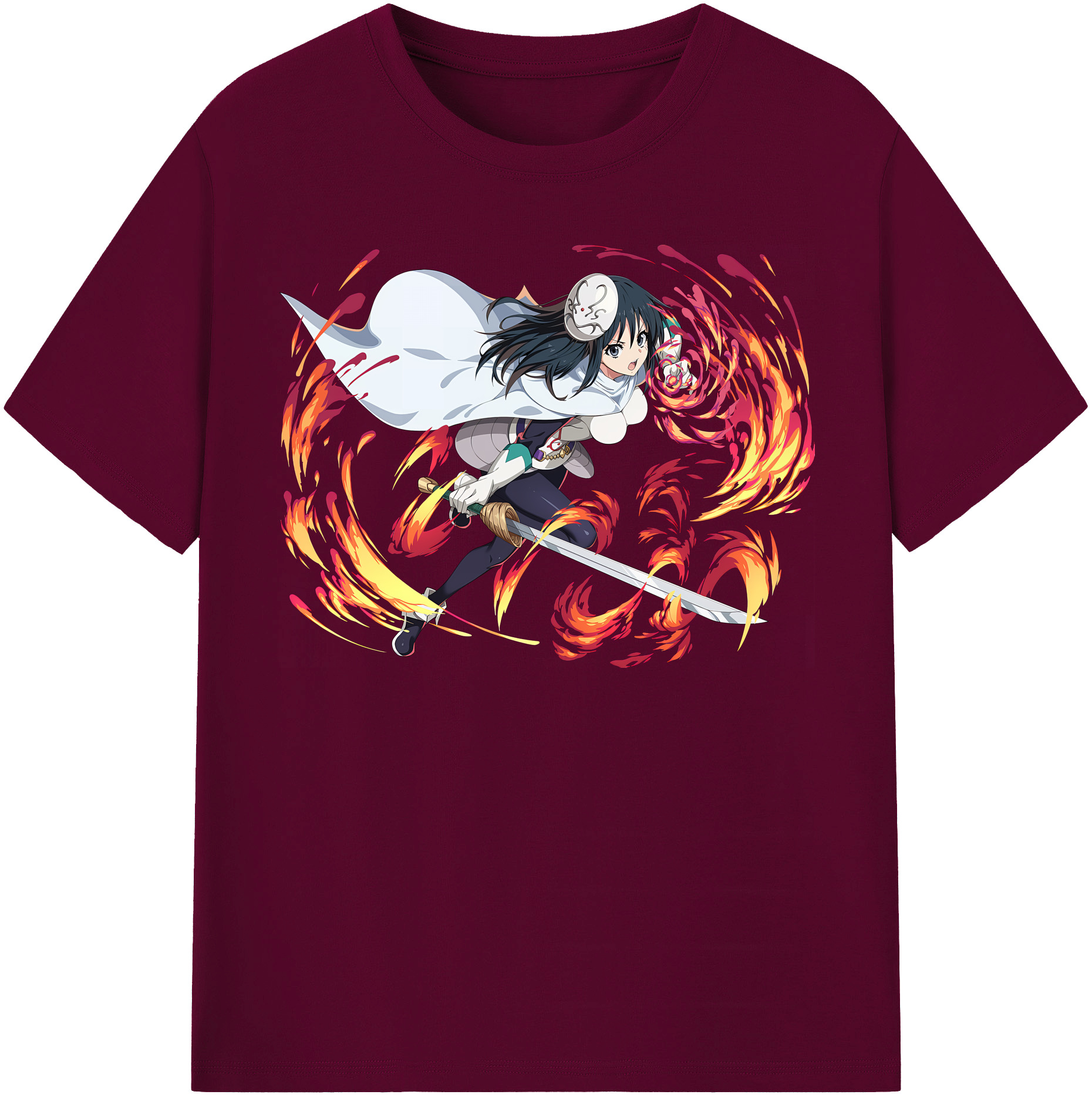 （画像用） 転スラ Regarding Reincarnated to Slime レディースカジュアルプリントTシャツ（綿100％）
